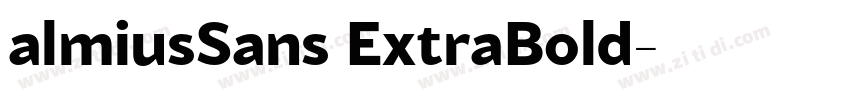 almiusSans ExtraBold字体转换